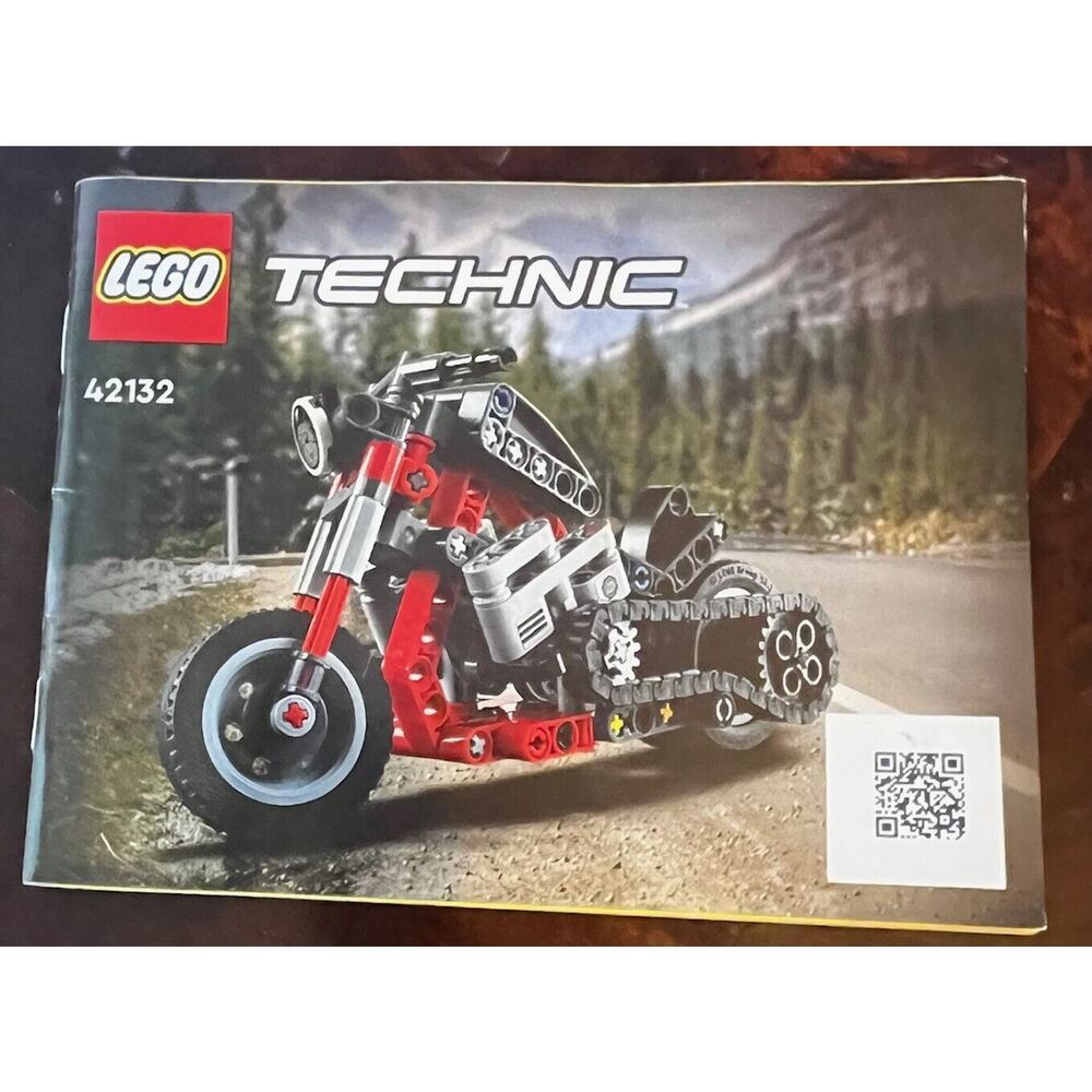 LEGO 42132 TECHNIC Instruction Manual ONLY Motorcycle Red